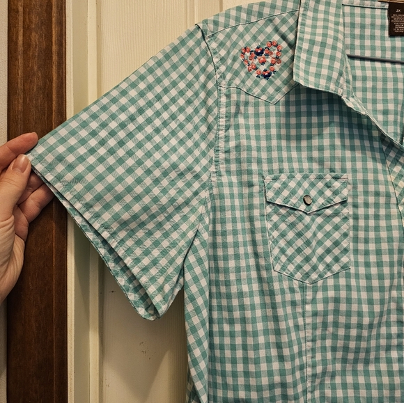 EUC Women's Bit & Bridle Button Up Blouse with Embroidery - 2X - Picture 6 of 6